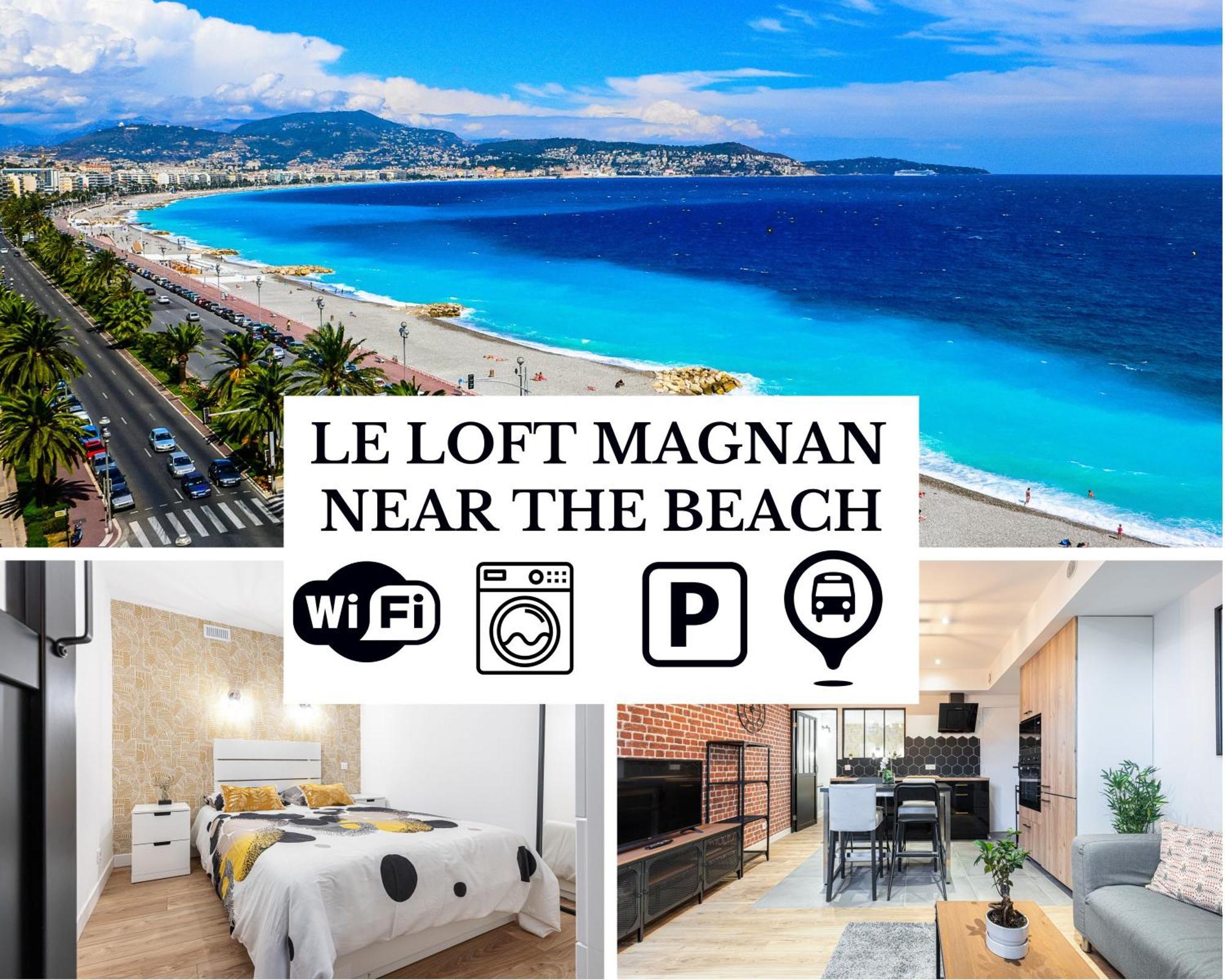 Le Loft Magnan - Ac- Pres Mer - Wifi - Parking - Confort Et Moderne - Supermarches Et Tram Proches Nice Exteriör bild